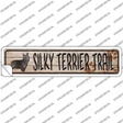 Silky Terrier Trail Novelty Narrow Sticker Decal Small