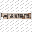 Wire Fox Terrier Trail Novelty Narrow Sticker Decal Small