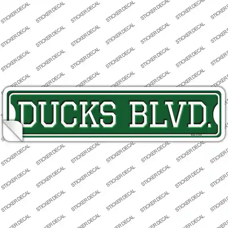 Ducks Blvd Novelty Narrow Sticker Decal