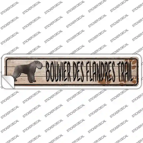 Bouvier Des Flandres Trail Novelty Narrow Sticker Decal Small