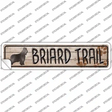 Briard Trail Novelty Narrow Sticker Decal Small