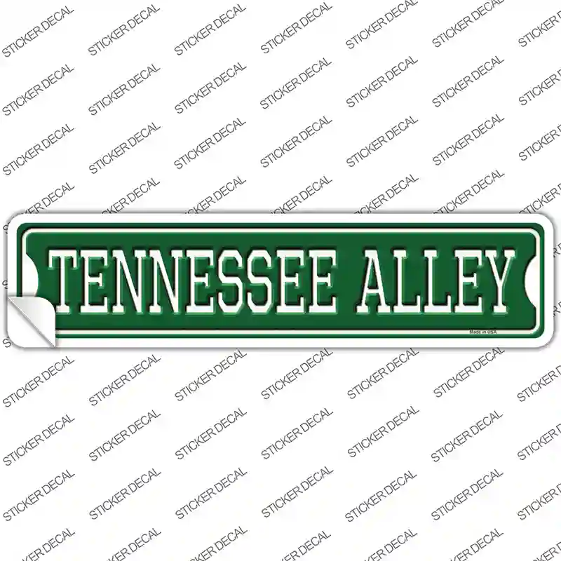 Tennessee Alley Novelty Narrow Sticker Decal