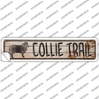 Collie Trail Novelty Narrow Sticker Decal Small