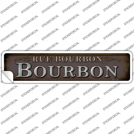 Rue Bourbon Novelty Narrow Sticker Decal