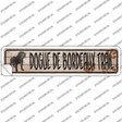 Dogue De Bordeaux Trail Novelty Narrow Sticker Decal Small