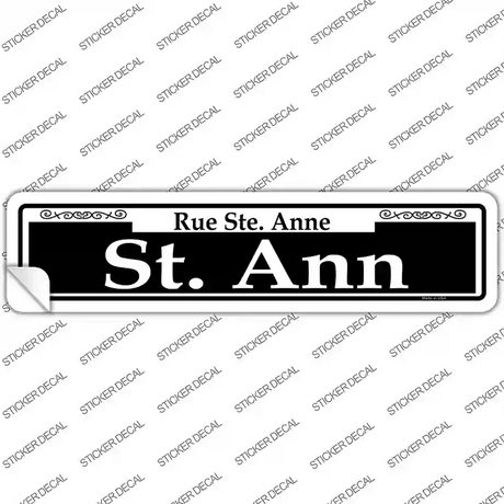 St. Ann Novelty Narrow Sticker Decal