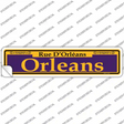 Orleans Purple Novelty Narrow Sticker Decal