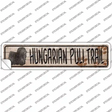 Hungarian Puli Trail Novelty Narrow Sticker Decal Small