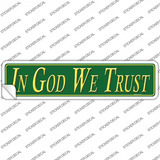 In God We Trust Novelty Narrow Sticker Decal