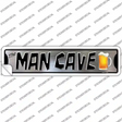 The Man Cave Novelty Narrow Sticker Decal Small