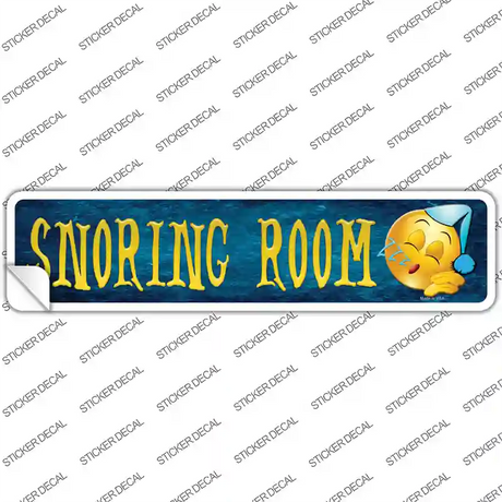 Snoring Room Novelty Narrow Sticker Decal