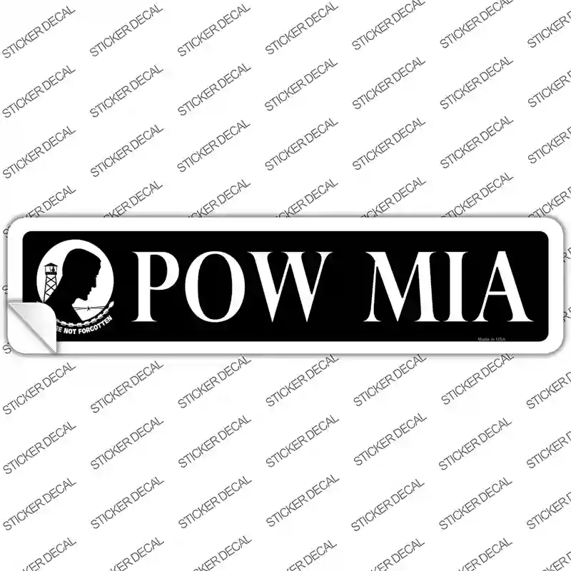 POW MIA Novelty Narrow Sticker Decal Small