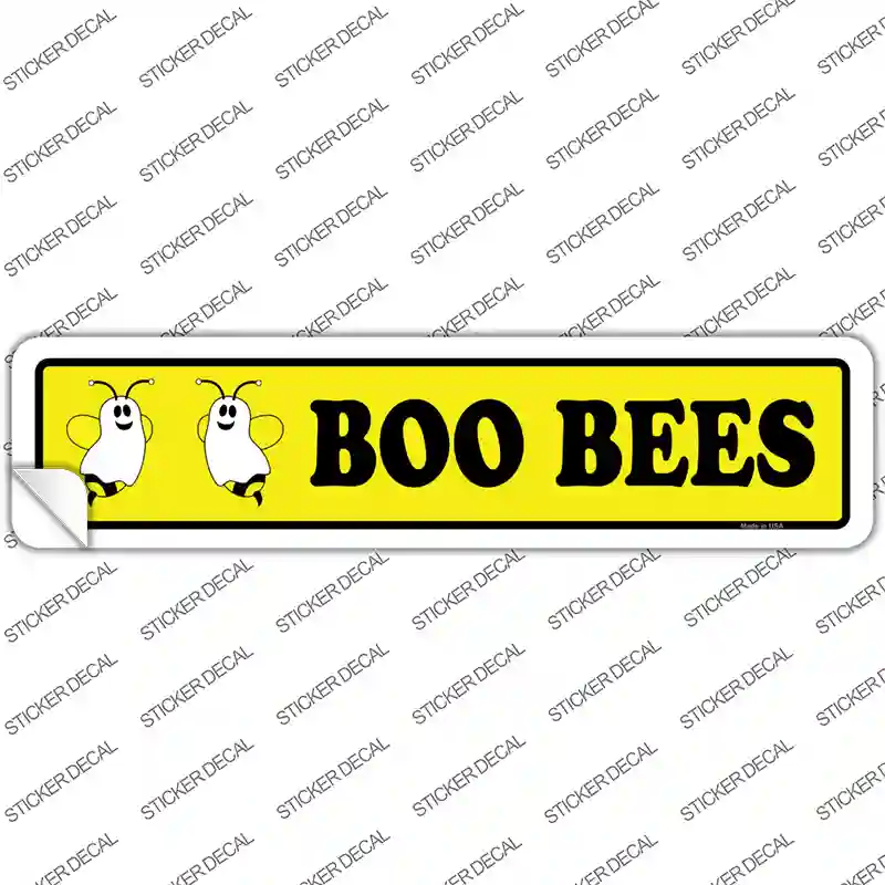 Boo Bees Novelty Narrow Sticker Decal Small