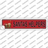 Santas Helper Novelty Narrow Sticker Decal Small