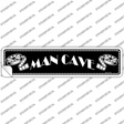 Man Cave Home Theater Novelty Narrow Sticker Decal Small