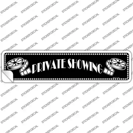 Private Showing Home Theater Novelty Narrow Sticker Decal