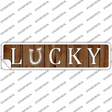 Lucky Novelty Narrow Sticker Decal Small