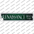 Renaissance Blvd Novelty Narrow Sticker Decal