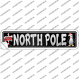 North Pole Novelty Narrow Sticker Decal Small