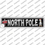 North Pole Novelty Narrow Sticker Decal Small