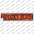 Spooky Blvd Novelty Narrow Sticker Decal Small