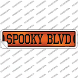 Spooky Blvd Novelty Narrow Sticker Decal Small