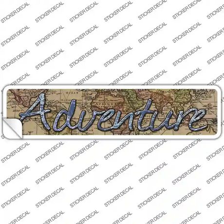 Adventure Novelty Narrow Sticker Decal Small