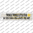 Twinkle Twinkle Little Star Novelty Narrow Sticker Decal