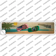 Washington and US Flag Novelty Narrow Sticker Decal Small