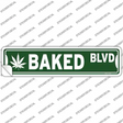 Baked Blvd Novelty Narrow Sticker Decal Small