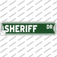 Sheriff Dr Novelty Narrow Sticker Decal Small