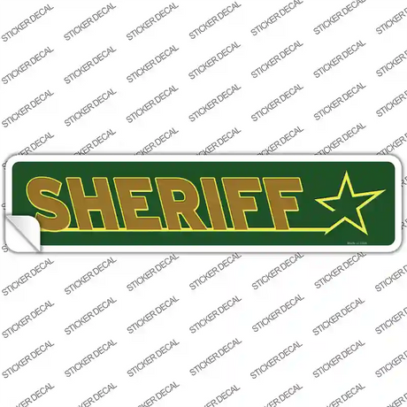 Sheriff Novelty Narrow Sticker Decal Small