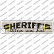 Sheriffs Office and Jail Novelty Narrow Sticker Decal Small