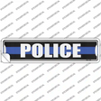 Police Blue Line Novelty Narrow Sticker Decal Small