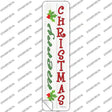 Merry Christmas Mistletoe Novelty Narrow Sticker Decal Small