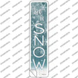 Let It Snow Novelty Narrow Sticker Decal Small