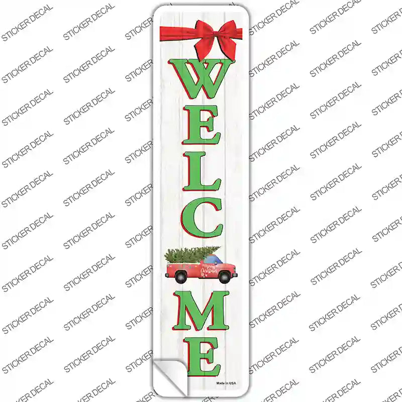 Winter Welcome Novelty Narrow Sticker Decal Small