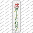 Warm Welcome White Novelty Narrow Sticker Decal Small