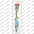 Welcome Hat White Novelty Narrow Sticker Decal Small