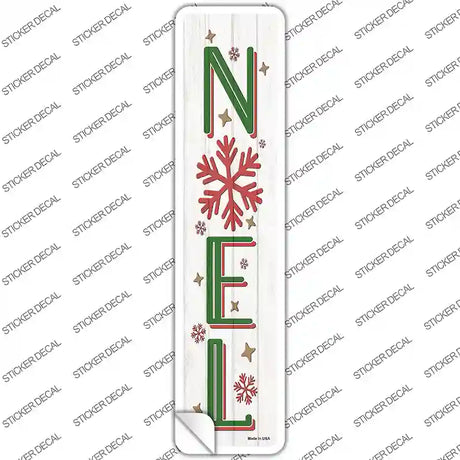 Noel White Novelty Narrow Sticker Decal Small