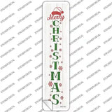 Merry Christmas White Novelty Narrow Sticker Decal Small