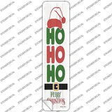 Ho Ho Ho White Novelty Narrow Sticker Decal Small