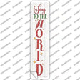 Joy To The World White Novelty Narrow Sticker Decal Small