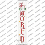 Joy To The World White Novelty Narrow Sticker Decal Small