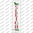 Sleigh Rides White Novelty Narrow Sticker Decal Small