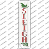 Sleigh Rides White Novelty Narrow Sticker Decal Small