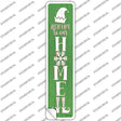 Welcome To Our Home Green Novelty Narrow Sticker Decal Small