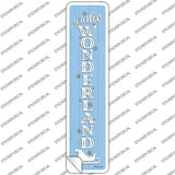 Winter Wonderland Blue Novelty Narrow Sticker Decal Small