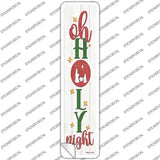 Oh Holy Night White Novelty Narrow Sticker Decal Small