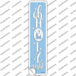 Oh Holy Night Blue Novelty Narrow Sticker Decal Small